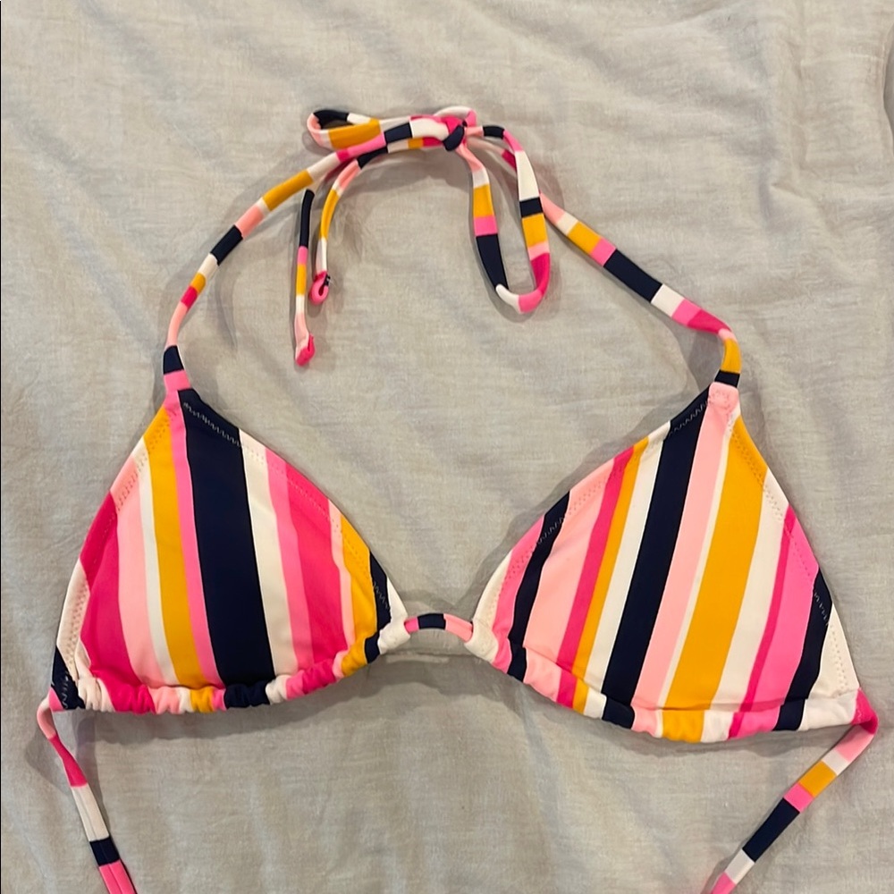 Aerie Colorful Striped Bikini Top